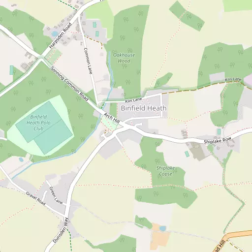 Map of Binfield Heath