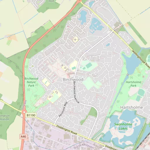 Map of Birchwood