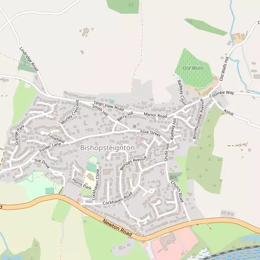 Map of Bishopsteignton
