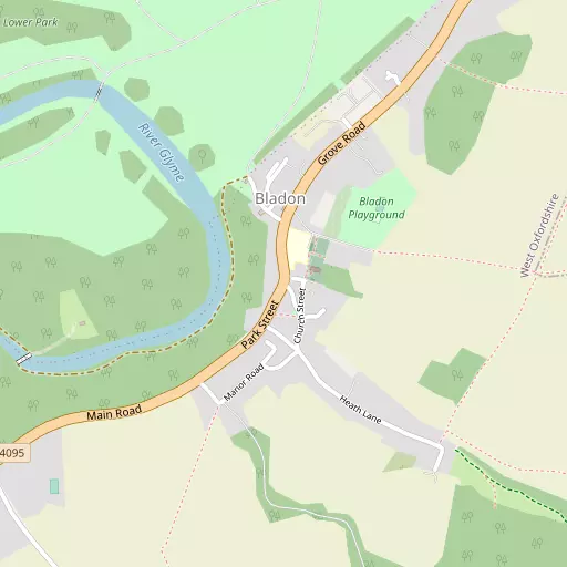Map of Bladon