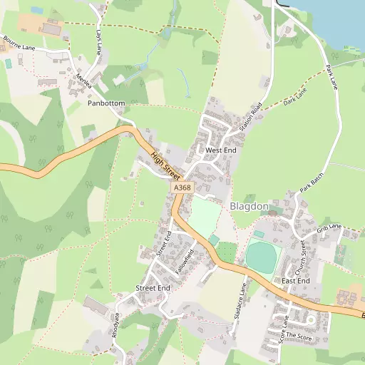 Map of Blagdon