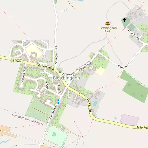 Map of Bletchingdon