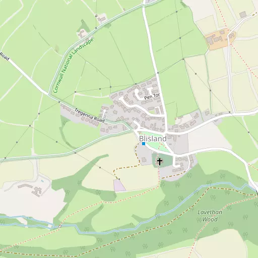 Map of Blisland
