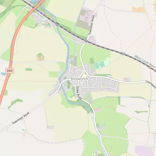 Map of Blisworth