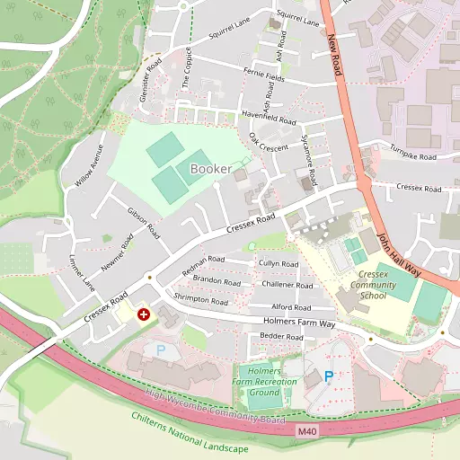 Map of Booker