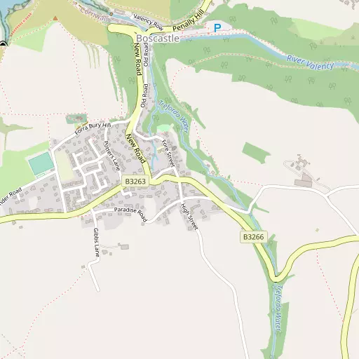 Map of Boscastle