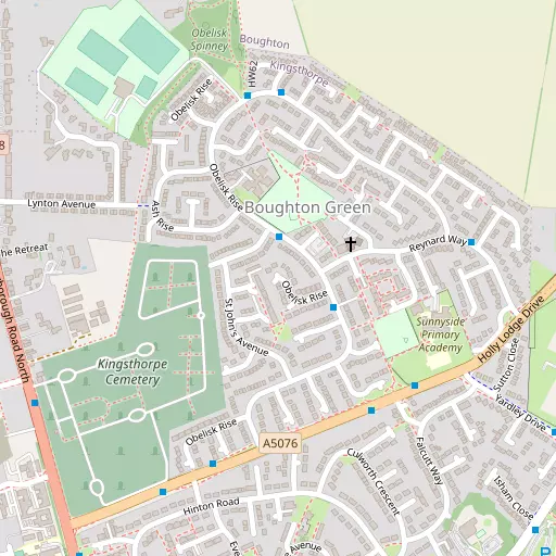 Map of Boughton Green