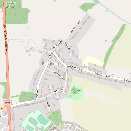 Map of Boughton