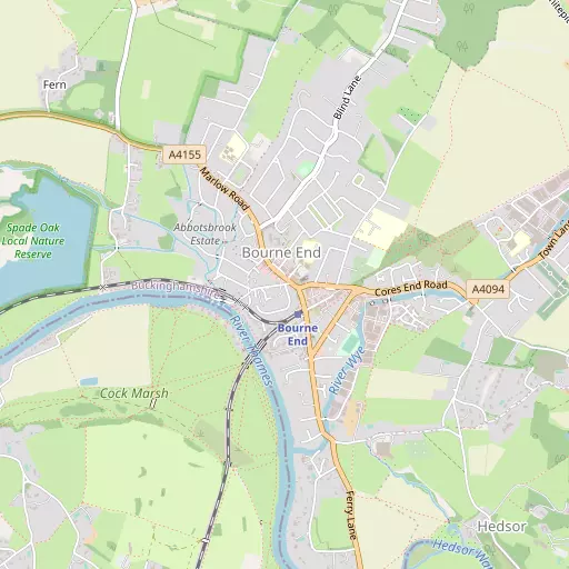 Map of Bourne End