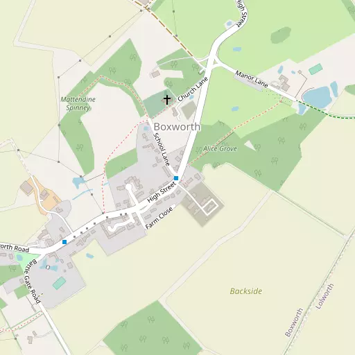Map of Boxworth