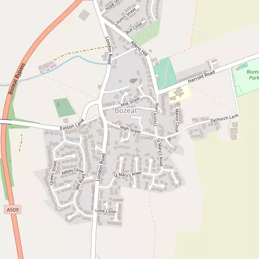 Map of Bozeat