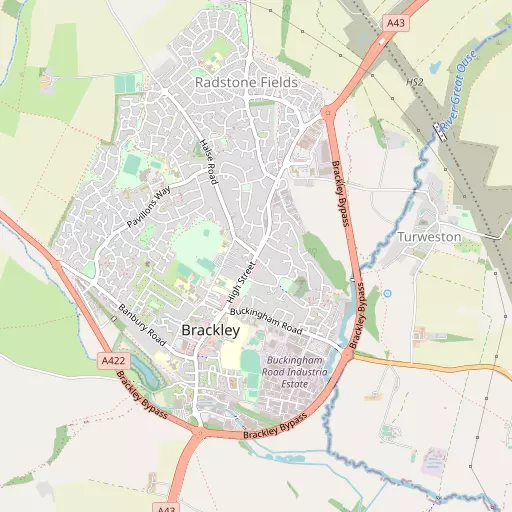 Map of Brackley