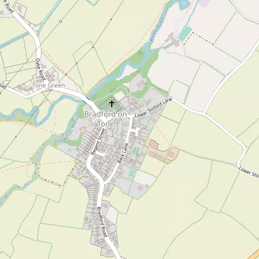 Map of Bradford-on-Tone
