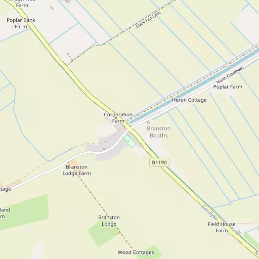 Map of Branston Booths