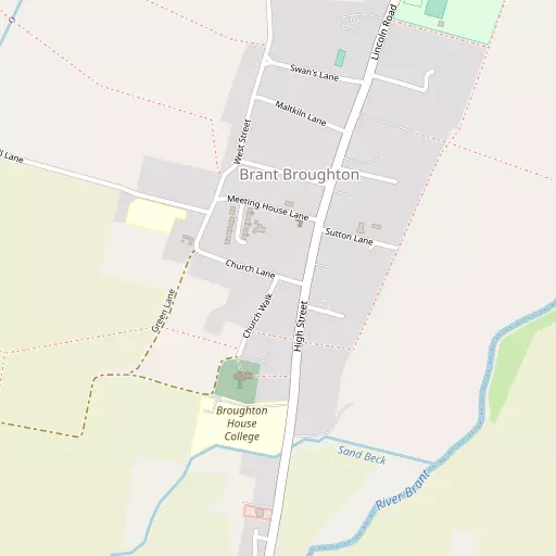 Map of Brant Broughton