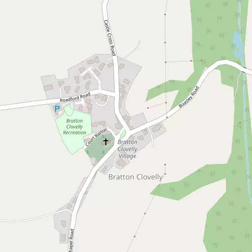 Map of Bratton Clovelly