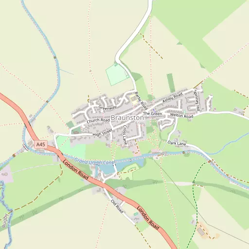 Map of Braunston