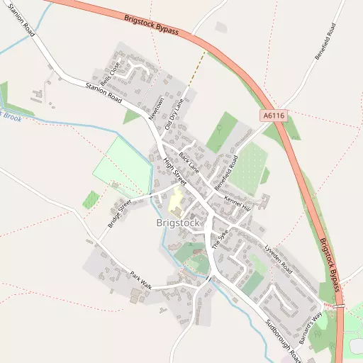 Map of Brigstock