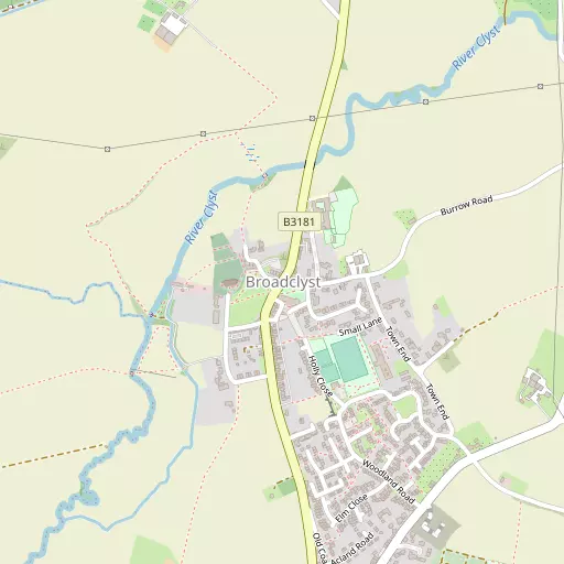 Map of Broadclyst