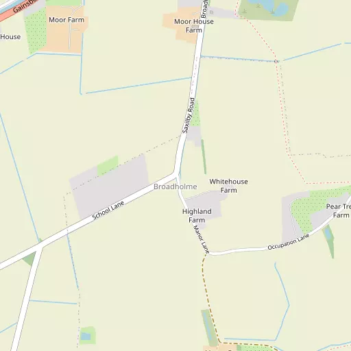 Map of Broadholme