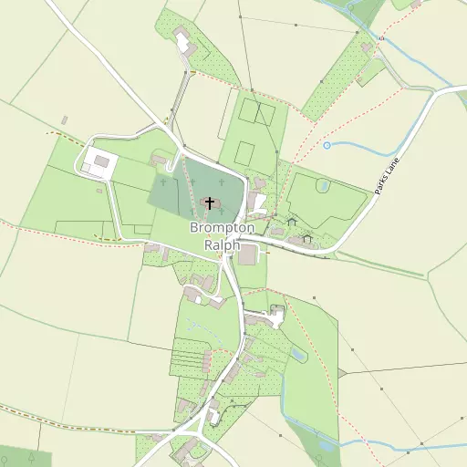 Map of Brompton Ralph