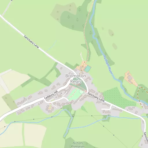 Map of Brompton Regis