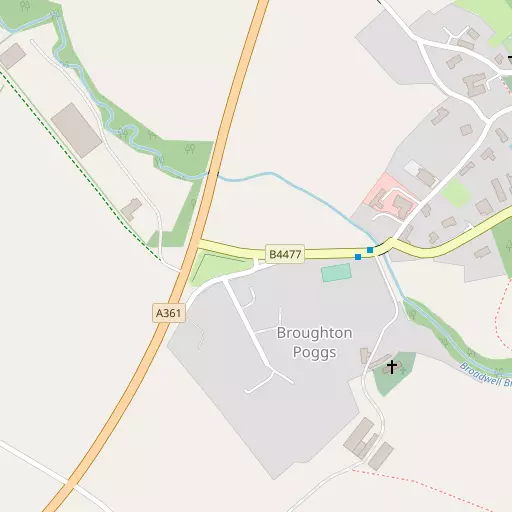 Map of Broughton Poggs