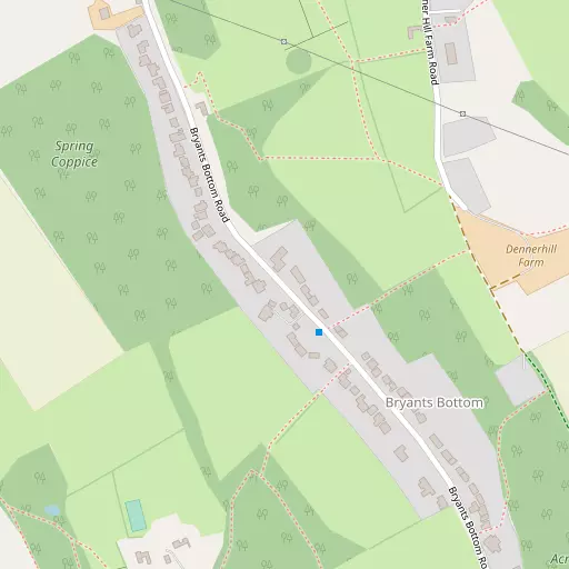 Map of Bryant's Bottom