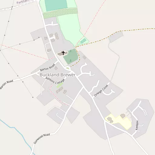 Map of Buckland Brewer