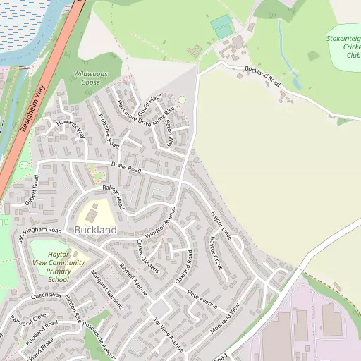 Map of Buckland