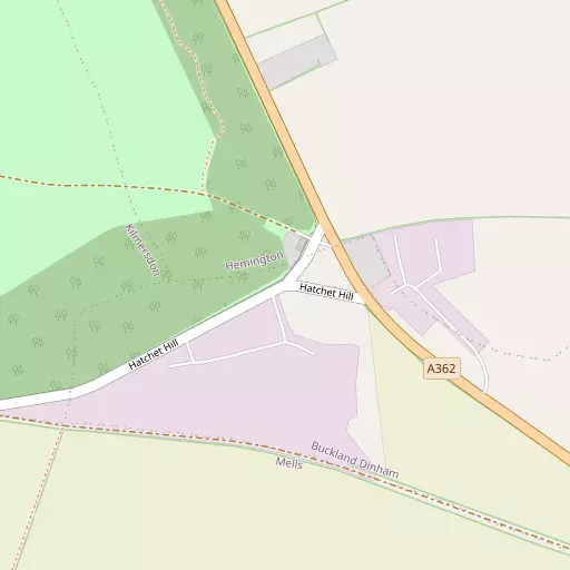 Map of Buckland Down