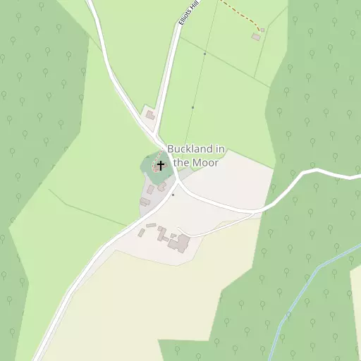 Map of Buckland in the Moor