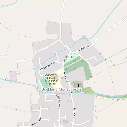 Map of Buckland Monachorum