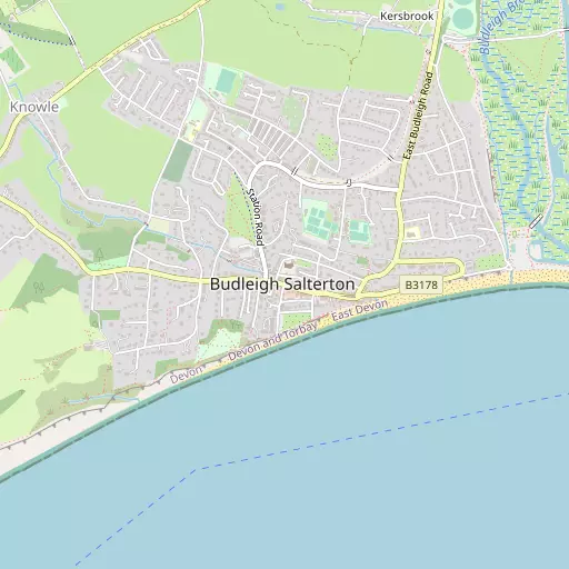 Map of Budleigh Salterton