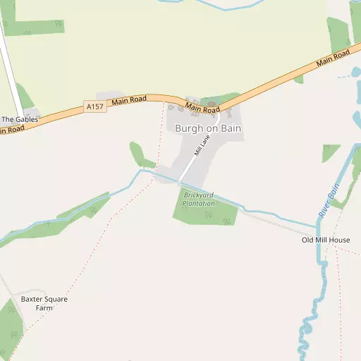 Map of Burgh on Bain