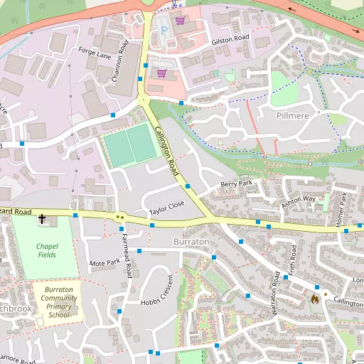 Map of Burraton