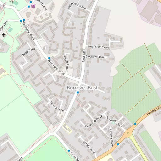 Map of Burrow's Bush