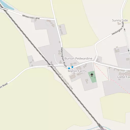 Map of Burton Pedwardine