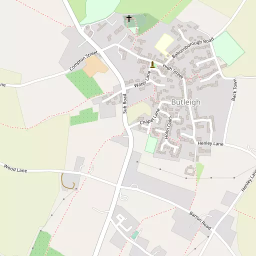 Map of Butleigh