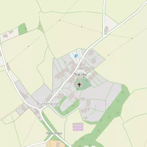 Map of Butterleigh
