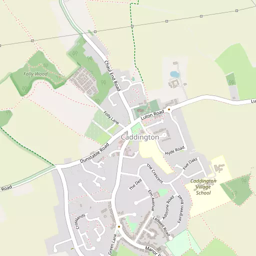 Map of Caddington