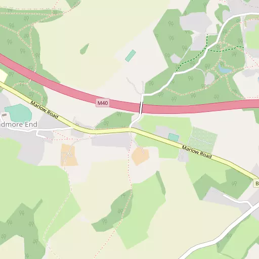 Map of Cadmore End