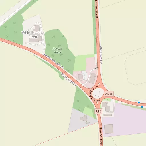 Map of Caenby Corner