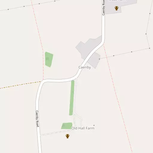 Map of Caenby