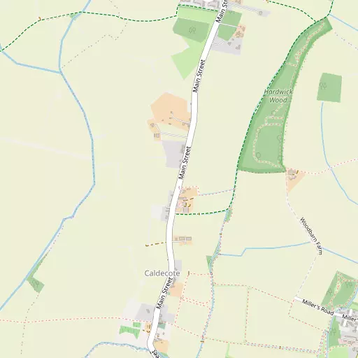 Map of Caldecote