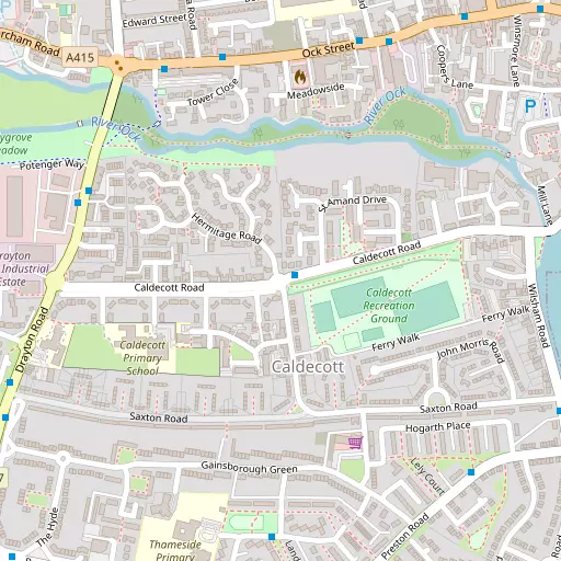 Map of Caldecott