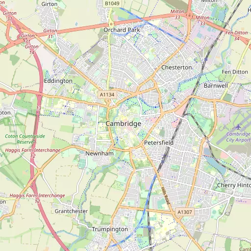 Map of Cambridge