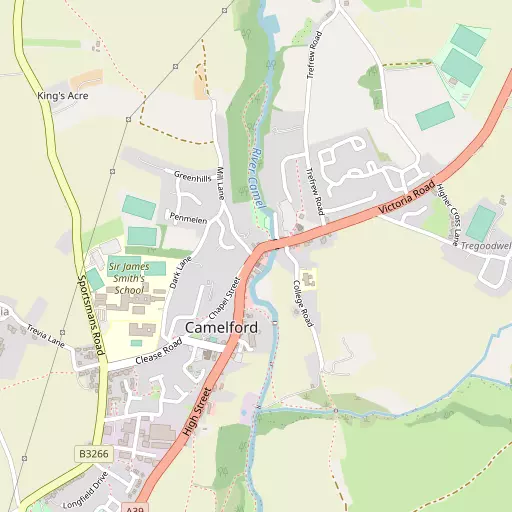Map of Camelford