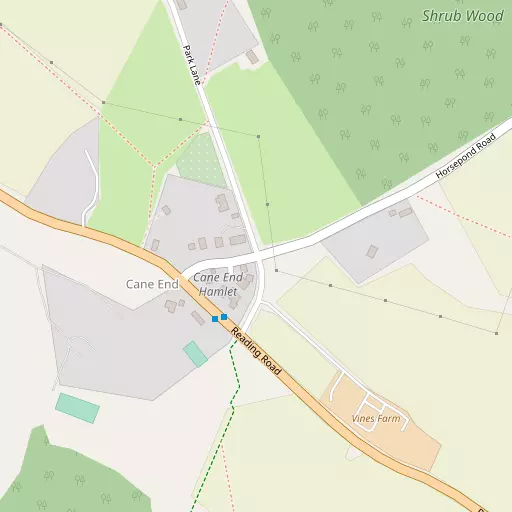 Map of Cane End