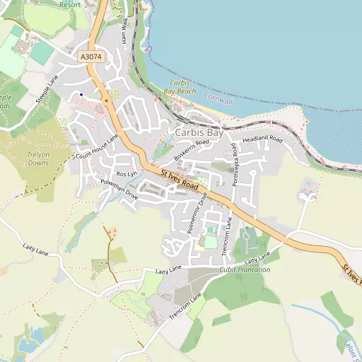 Map of Carbis Bay